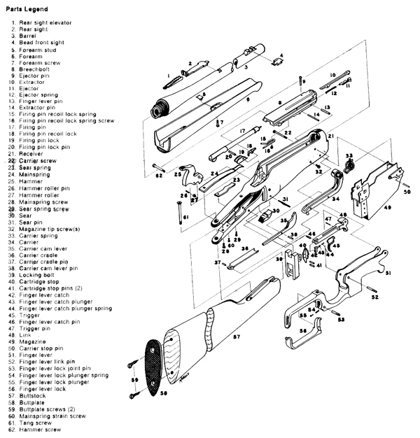 Winchester Model 1400 Schematic